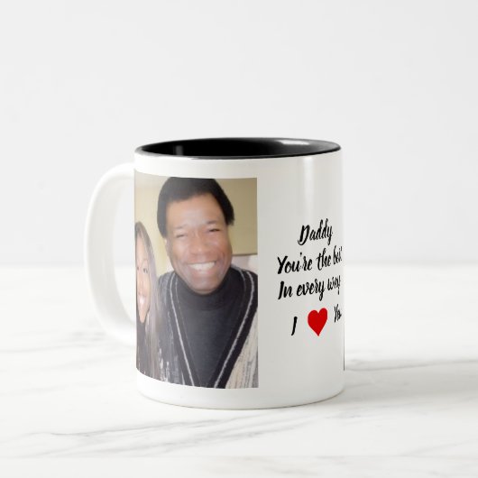 KoffieMok Tweekleurige Koffiemok (Voorkant links)