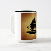 Koffiemok Tweekleurige Koffiemok (Voorkant links)