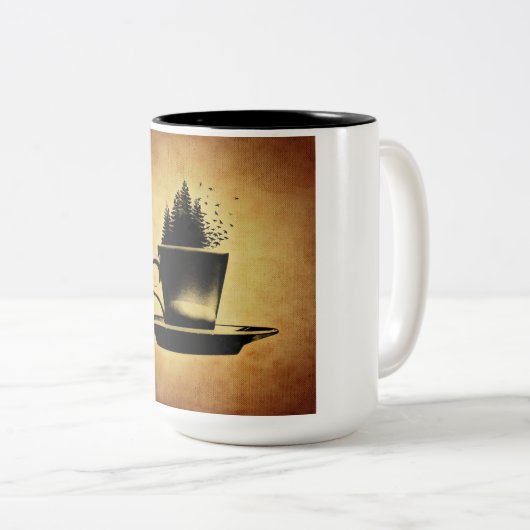 Koffiemok Tweekleurige Koffiemok (Voorkant rechts)