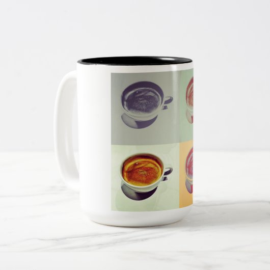 Koffiemok Tweekleurige Koffiemok (Voorkant links)