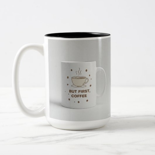 KoffieMok Tweekleurige Koffiemok (Links)