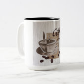 Koffiemok Tweekleurige Koffiemok (Voorkant links)