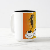 Koffiemok Tweekleurige Koffiemok (Voorkant links)