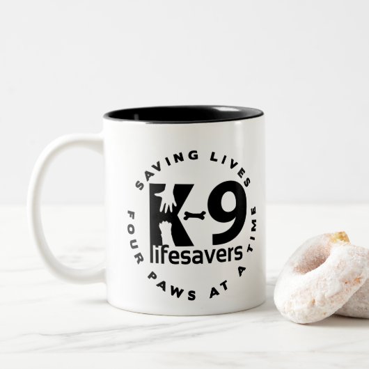 KoffieMok Tweekleurige Koffiemok (Met donut)