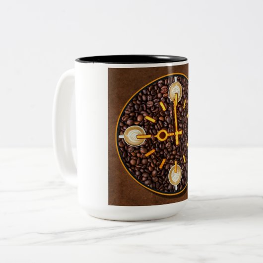 Koffiemok Tweekleurige Koffiemok (Voorkant links)