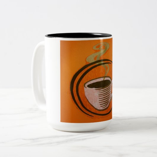 Koffiemok Tweekleurige Koffiemok (Voorkant links)