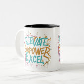 KoffieMok Tweekleurige Koffiemok (Voorkant links)