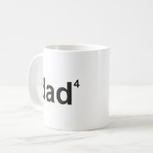 Koffiemok Vader Van Vier (Voorkant links)