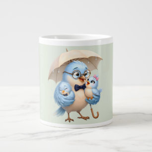 Koffiemok Vader Vogel Familie Grote Koffiekop