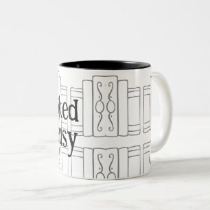 Koffiemok voor Boekliefhebbers Tweekleurige Koffiemok