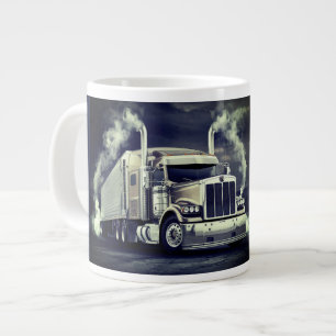 Koffiemok voor de vrachtwagenrijdende professional grote koffiekop