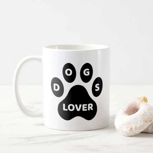 Koffiemok voor hondenliefhebbers (Met donut)