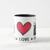Koffiemok voor liefhebbers van Dachshunds Mok (Midden)