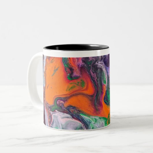 Koffiemokken met stijl van GalacticalWonders! Tweekleurige Koffiemok (Voorkant links)