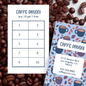 Koffiemokken Patroon Roze Blauw Cafe Schattige 10 Klantenkaartje