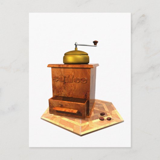 koffiemolen briefkaart (Voorkant)