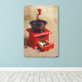 koffiemolen canvas afdruk (Insitu (Houten vloer))