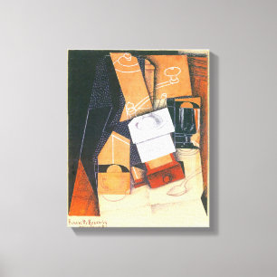 Koffiemolen door Juan Gris, Vintage Cubisme Kunst Canvas Afdruk