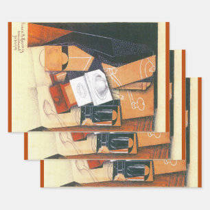 Koffiemolen door Juan Gris, Vintage Cubisme Kunst Inpakpapier Vel