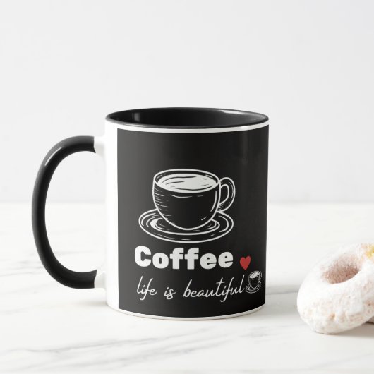 koffiemolen mok (Met donut)