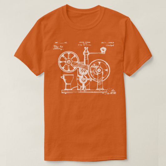  koffiemolen t-shirt (Design voorkant)
