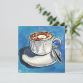 Koffiemoment #01 feestdagenkaart (Staand voorkant)