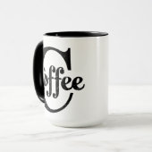 Koffiemonogram Mok (Voorkant links)