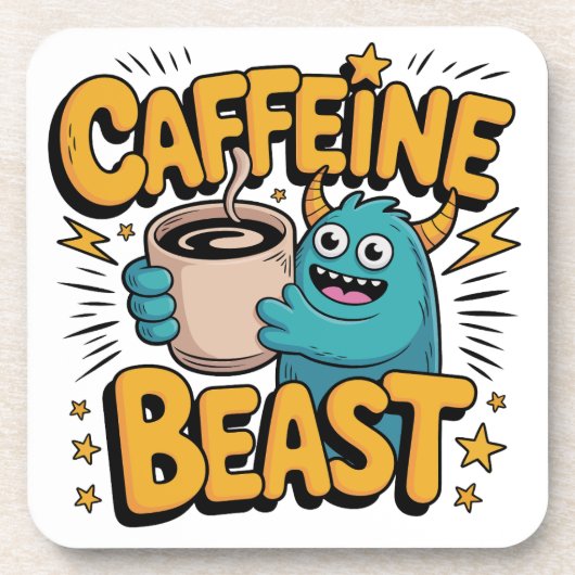 Koffiemonster Bier Onderzetter (Voorkant)