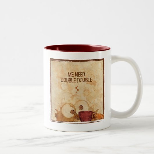 Koffiemonster - dubbele Mok koffie (Rechts)