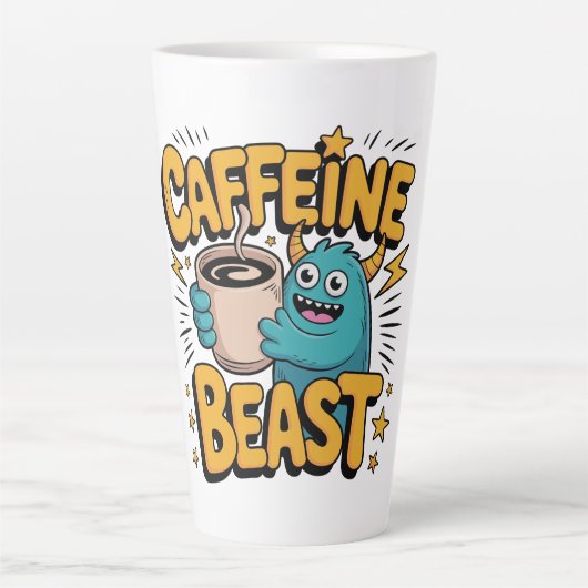 Koffiemonster Latte Mok (Voorkant)
