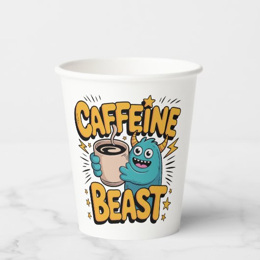 Koffiemonster Papieren Bekers (Voorkant)