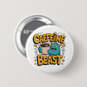 Koffiemonster Ronde Button 5,7 Cm (Voorkant /achterkant)
