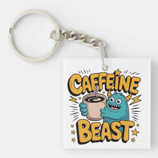 Koffiemonster Sleutelhanger (voorkant)
