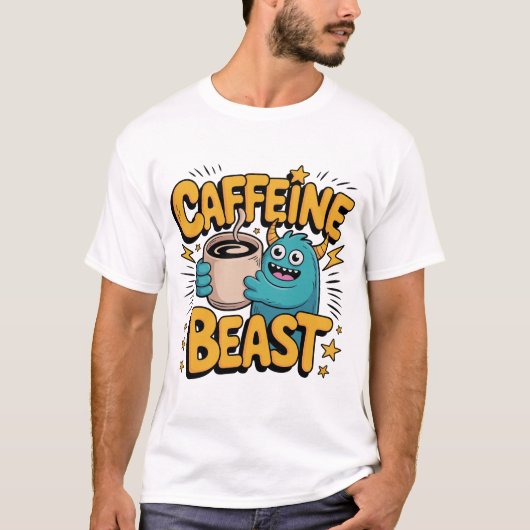 Koffiemonster T-shirt (Voorkant)