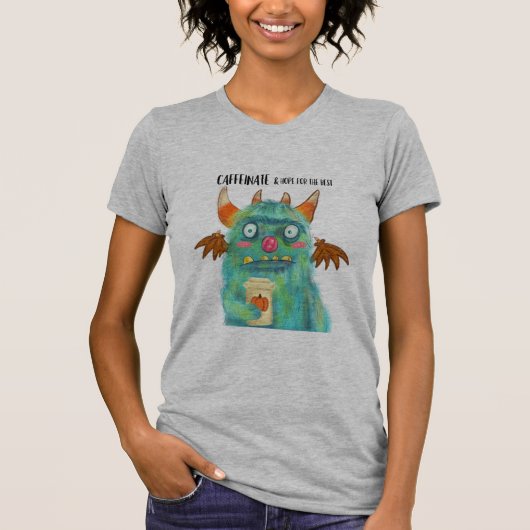 Koffiemonster T-shirt (Voorkant)