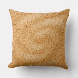 Koffiemousse textuur kussen