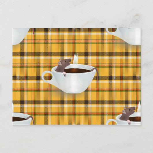 koffiemuis briefkaart (Voorkant)