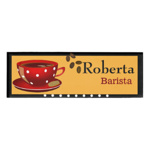 Koffienaamtag Naambadge