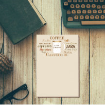 Koffienamen gepersonaliseerd dan post-it notities