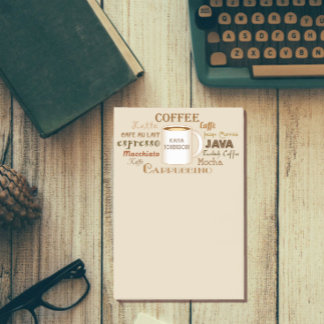 Koffienamen gepersonaliseerd dan post-it notities post-it® notes