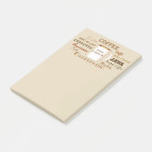 Koffienamen gepersonaliseerd dan post-it notities post-it® notes (Schuin)