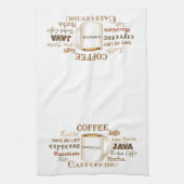 Koffienamen Gepersonaliseerde Keuken Handdoek (Verticaal)