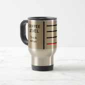 Koffieniveau, vaak controleren reisbeker (Voorkant links)