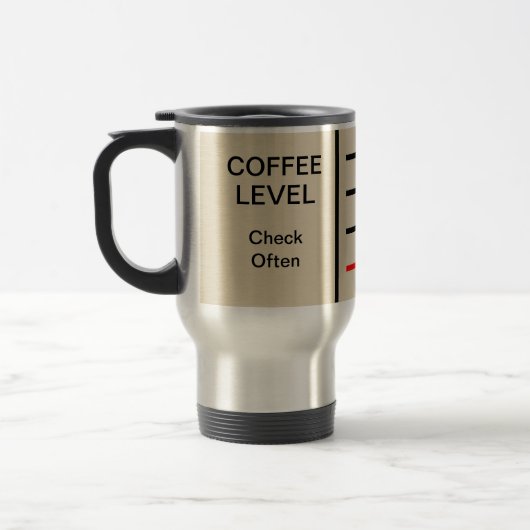 Koffieniveau, vaak controleren reisbeker (Links)