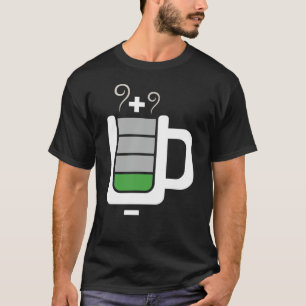 Koffieniveaus kritiek t-shirt