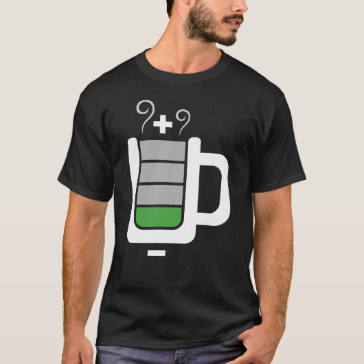 Koffieniveaus kritiek t-shirt (Voorkant)