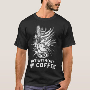 Koffieochtend barista drink espresso biscuit b t-shirt