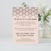 Koffieochtend fondsenwerving event uitnodiging (Staand voorkant)