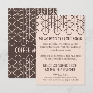 Koffieochtend fondsenwerving event uitnodiging