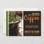 Koffieochtend op het Patio Asparagus Fern Plant Kaart (Voorkant)